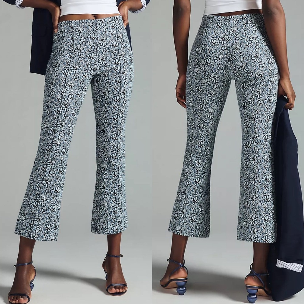 Anthropologie The Margot Kick Flare Pants Womens Size XS Maeve High Rise NEW NWT